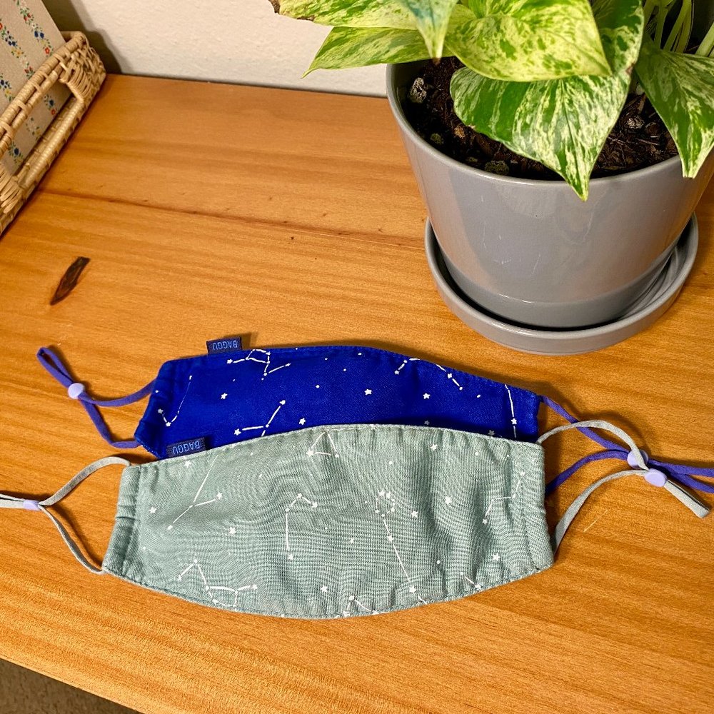 Baggu Face Mask Constellation Print (Set of 2)